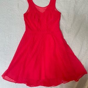 Bright pink summer dress